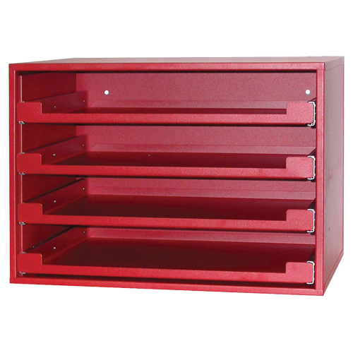 Compartment Rack, 15" D x 21" W x 15" H, Red Nuna Depot Inc.
