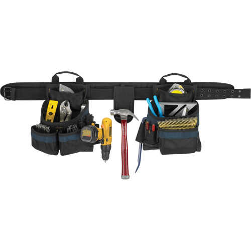 Ceinture &agrave; outils pour &eacute;lectricien, Polyester, Noir Nuna Depot Inc.