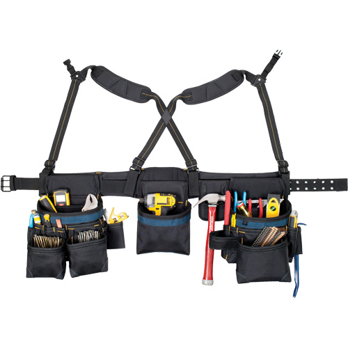 Ceinture &agrave; outils pour menuisier, Polyester, Noir Nuna Depot Inc.