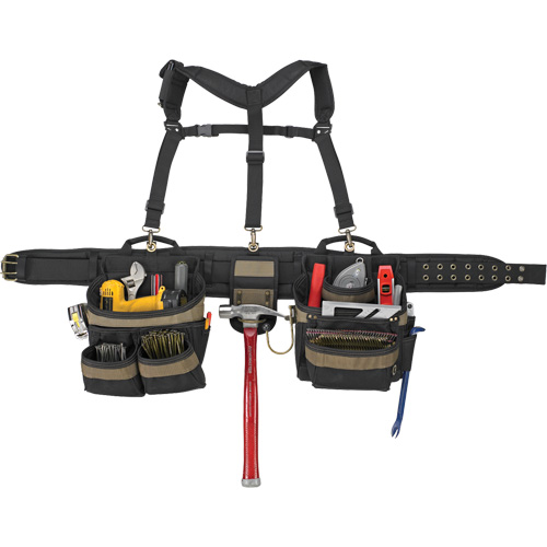 Ceinture &agrave; outils de luxe, Polyester, Noir Nuna Depot Inc.