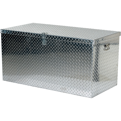 Aluminum Treadplate Portable Tool Box, 25-1/16" D x 49-1/4" W x 24" H, Silver Nuna Depot Inc.
