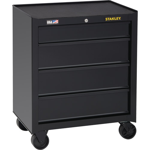 100 Series Rolling Tool Chest, 4 Drawers, 26-1/2" W x 18" D x 32" H, Black Nuna Depot Inc.