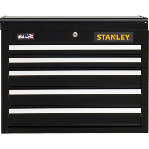 300 Series Tool Chest, 26" W, 5 Drawers, Black Nuna Depot Inc.