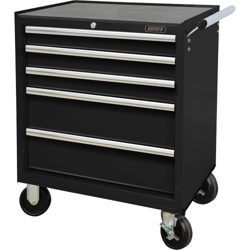 Industrial Tool Cart, 5 Drawers, 27" W x 18-3/4" D x 31-1/2" H, Black Nuna Depot Inc.