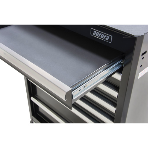 Industrial Tool Cart, 7 Drawers, 27" W x 18-3/4" D x 39" H, Black Nuna Depot Inc.