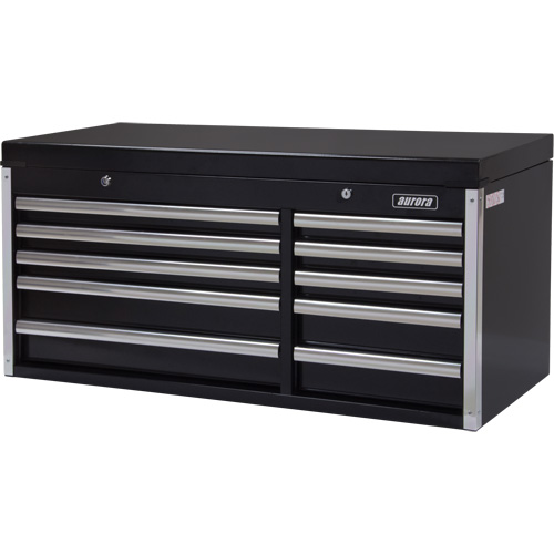 Industrial Tool Chest, 41" W, 10 Drawers, Black Nuna Depot Inc.