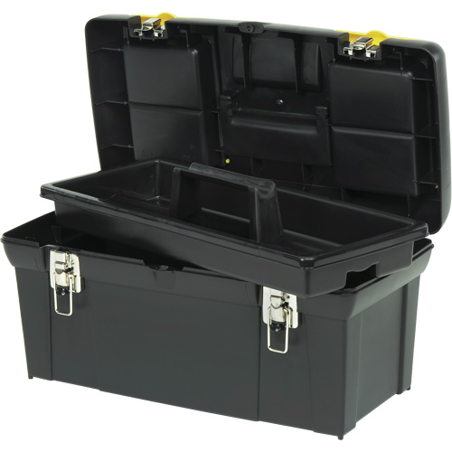 Coffre &agrave; outils avec plateau de s&eacute;rie 2000, 24" la x 11-1/4" p x 11" h, Noir/Jaune Nuna Depot Inc.