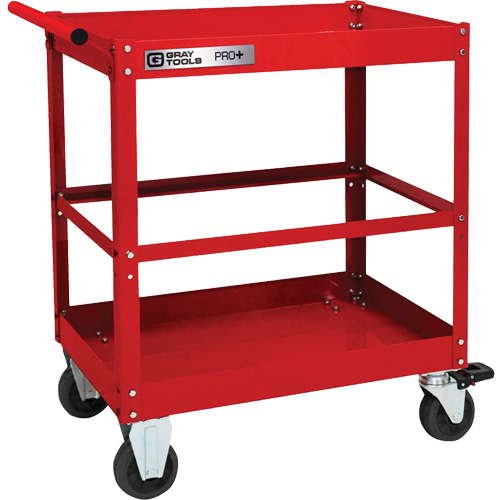 PRO+ Series Heavy-Duty Utility Cart, 2 Tiers, 30-1/5" x 38-1/3" x 19-1/2" Nuna Depot Inc.