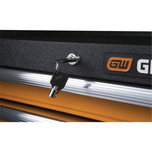 GSX Series Tool Chest, 26" W, 4 Drawers, Black/Orange Nuna Depot Inc.
