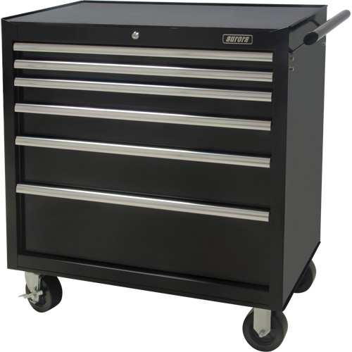Industrial Tool Cart, 6 Drawers, 39" W x 20-4/5" D x 38-1/2" H, Black Nuna Depot Inc.