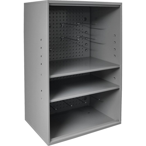 Armoire d'entreposage de produits abrasifs avec panneau perfor&eacute;, Acier, 19-7/8" x 14-1/4" x 32-3/4", Gris Nuna Depot Inc.