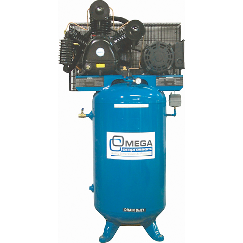 Compresseurs d'air s&eacute;rie industrielle - Compresseurs verticaux - Deux &eacute;tages, 66,6 gal. (80 gal. US) Nuna Depot Inc.