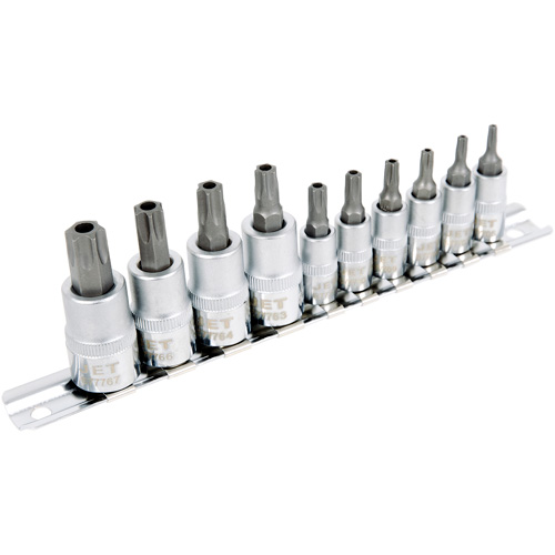 SS1438-10TB 10-Piece 1/4" & 3/8" Drive Tamperproof TORX&reg; Bit Socket Set Nuna Depot Inc.