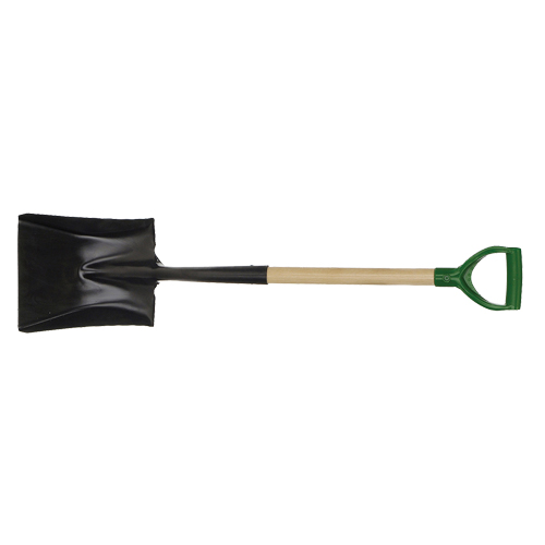 Square Point Shovel, Wood, Tempered Steel Blade, D-Grip Handle, 29" Long Nuna Depot Inc.