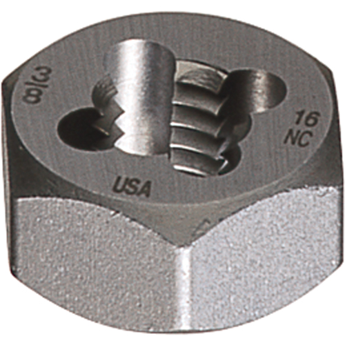 Hexagon Rethreading Dies, Bright Finish, Filet de 5/16"-18, Acier rapide Nuna Depot Inc.
