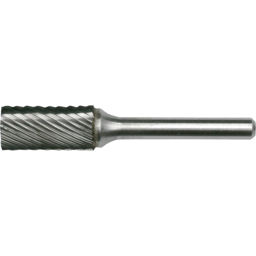 Solid Carbide Burrs - Cylinder Shape with No End Cut, SA-3, 3/8" Dia., 1/4" Shank Nuna Depot Inc.