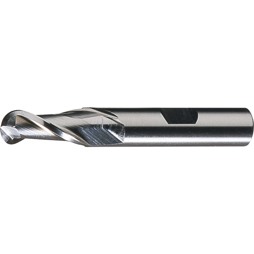 CLEVELAND Centre Cutting Ball Nose Single End Finishers, 1/2" Dia., 2 Flutes, Cobalt Nuna Depot Inc.