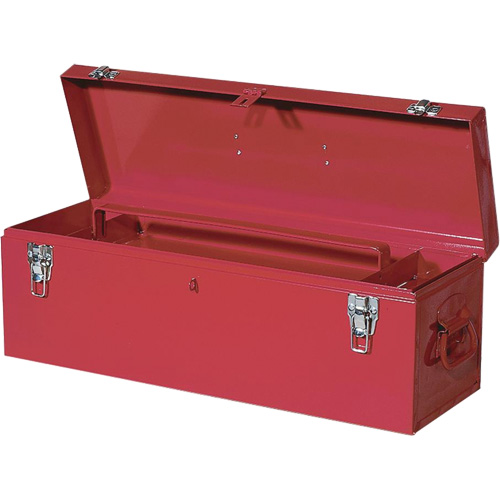 TB26 Steel Hand Tool Box, 8-3/4" D x 26" W x 9-3/8" H, Red Nuna Depot Inc.