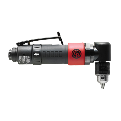 Pneumatic Reversible Angle Drill, 3/8" Chuck, 1/4" NPT Air Inlet, 2000 No Load RPM Nuna Depot Inc.