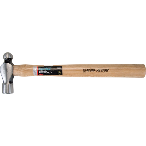 Ball Pein Hammer, 16 oz. Head Weight, Plain Face, Wood Handle Nuna Depot Inc.