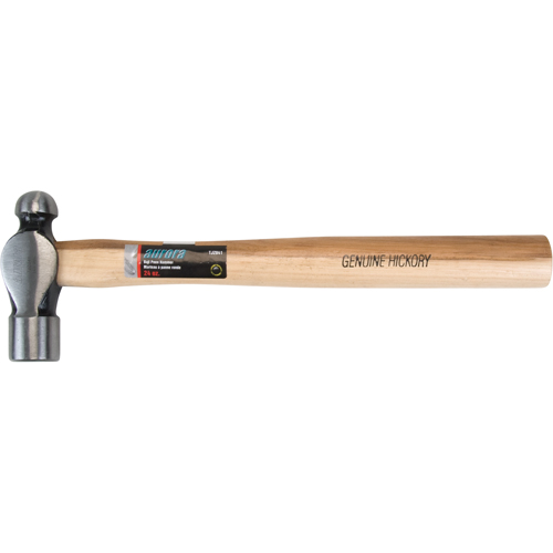 Ball Pein Hammer, 24 oz. Head Weight, Plain Face, Wood Handle Nuna Depot Inc.