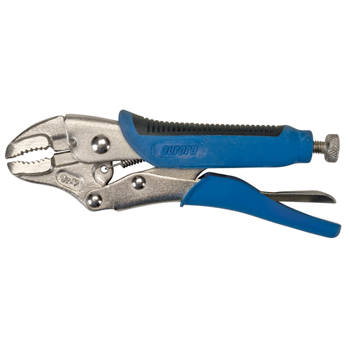 Locking Pliers with Wire Cutter, 5" Length, Curved Jaw Nuna Depot Inc.
