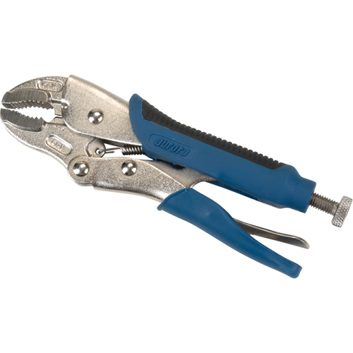 Locking Pliers with Wire Cutter, 7" Length, Curved Jaw Nuna Depot Inc.