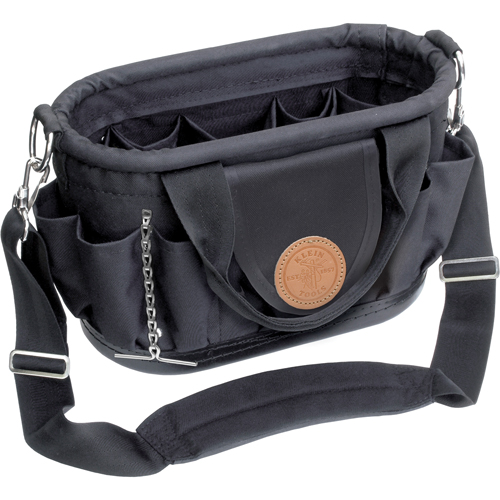 Tool Tote with Shoulder Strap, Polyester, 17 Pockets, Black Nuna Depot Inc.