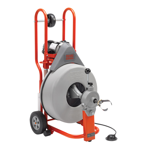 Nettoyant de drain K-750 pour machine &agrave; baril, &eacute;lectrique, 3/4" x 100' Nuna Depot Inc.