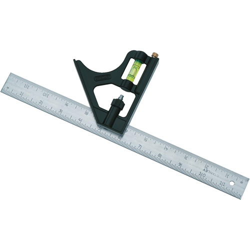 Combination Square, 12" L, 1/8"/1/16"/1/32" Graduations Nuna Depot Inc.