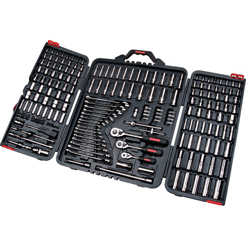 1/4", 3/8" & 1/2" Drive SAE/Metric Socket & Wrench Set, 210 Pcs, Deep Nuna Depot Inc.