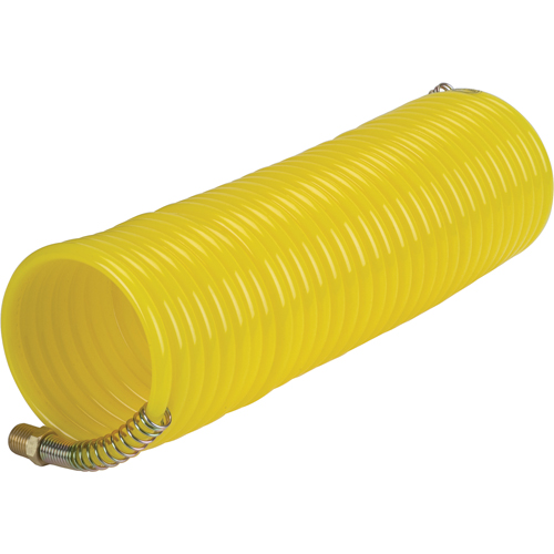 Tuyaux pneumatiques en nylon spiral&eacute; a/raccords, Air, 1/4" DI x 25' lo, Nylon, 200 psi &agrave; 23°C Nuna Depot Inc.