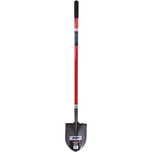 Heavy-Duty Round Point Shovel, Carbon Steel Blade, Fibreglass, Straight Handle Nuna Depot Inc.