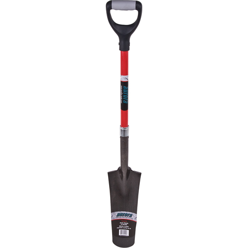 Heavy-Duty Drain Spade, Carbon Steel, 14" x 5-1/2" Blade, 29" L, D-Grip Handle Nuna Depot Inc.