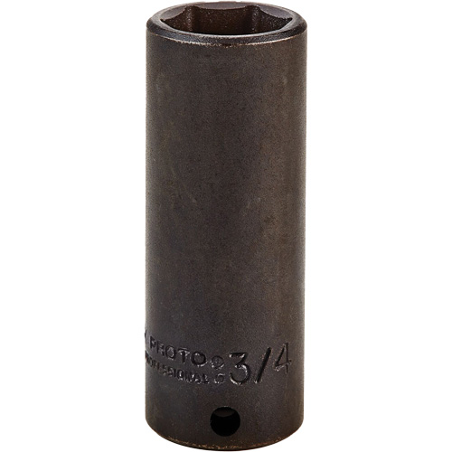 Douille, Chocs, 3/4", Prise 3/8", 6 pans, Profond Nuna Depot Inc.