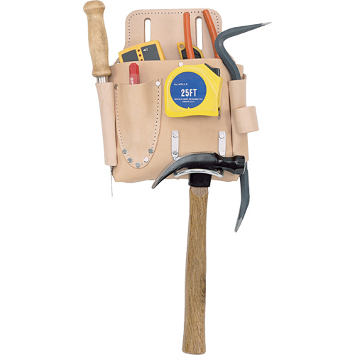Drywall Tool Pouch, Tool Holder, Leather, 7 Pockets Nuna Depot Inc.