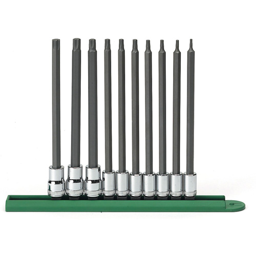 Jeu de douilles longues, Torx, Prise 1/4"/3/8", 10 mrcx Nuna Depot Inc.