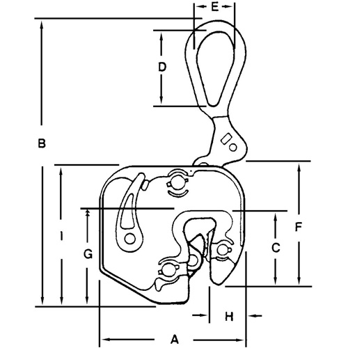 GXL Plate Clamp, 1000 lbs. (0.5 tons), 1/16" - 5/8" Jaw Opening Nuna Depot Inc.