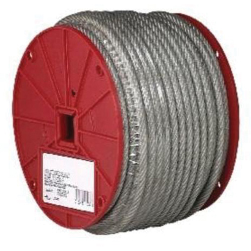Wire Cable, 250' (76.2 m) x 3/32", 184 lbs. (0.092 tons), Vinyl Coated Nuna Depot Inc.
