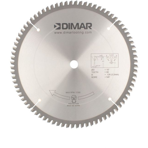 Contractor Saw Blades, 10", 80 Teeth, Non-Ferrous Use Nuna Depot Inc.