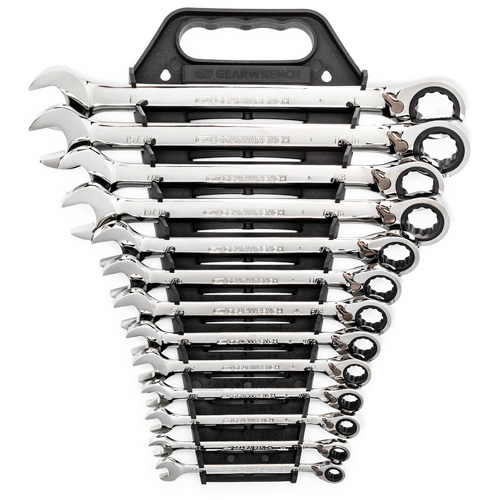 72-Tooth 12 Point Reversible Ratcheting SAE Wrench Set, Combination, 13 Pieces, Imperial Nuna Depot Inc.
