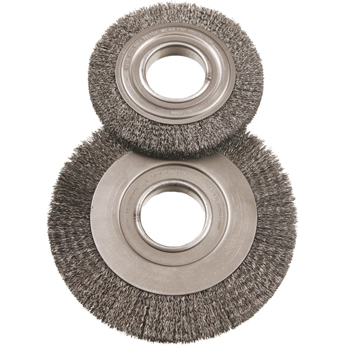 6" Major Wire Wheel Brushes, 6" Dia., 0.012" Fill, 2" Arbor Nuna Depot Inc.