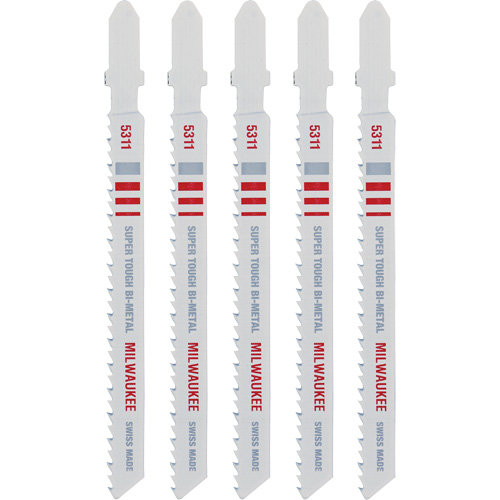 Jigsaw Blade, Bi-Metal, T-Shank, 4" L, 10 TPI Nuna Depot Inc.