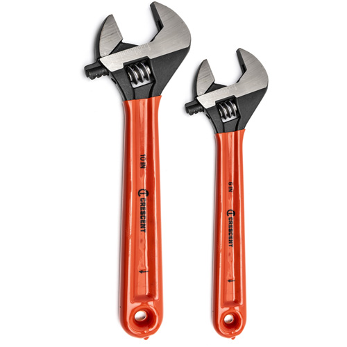 Black Oxide Wrench Set with Cushion Grips, Adjustable, 2 Pieces, Imperial and Metric Nuna Depot Inc.