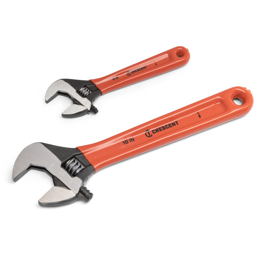 Black Oxide Wrench Set with Cushion Grips, Adjustable, 2 Pieces, Imperial and Metric Nuna Depot Inc.