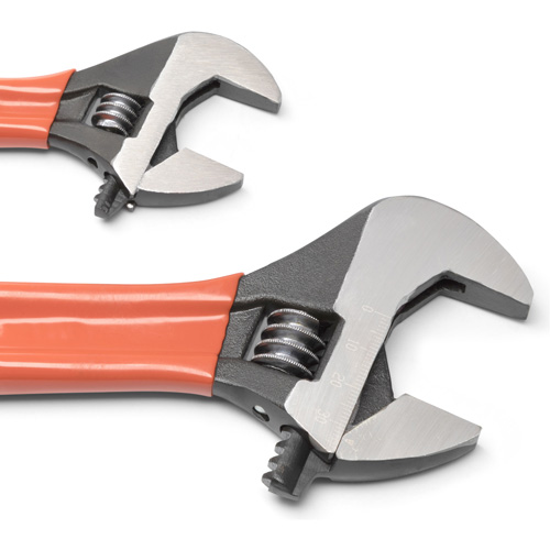 Black Oxide Wrench Set with Cushion Grips, Adjustable, 2 Pieces, Imperial and Metric Nuna Depot Inc.