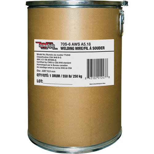 Fil &agrave; souder ER70S17, Acier au carbone, 0,035" diam&egrave;tre Nuna Depot Inc.