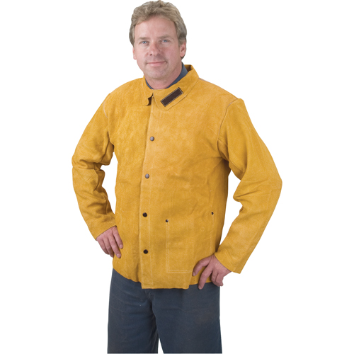 Veste de soudage, Cuir, Moyen, Golden Brown Nuna Depot Inc.