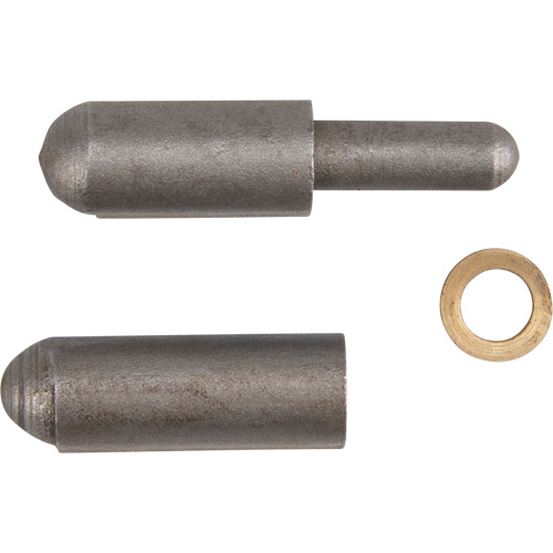 Weld-On Hinge, 0.315" Dia. x 1.575" L, Mild Steel w/Fixed Steel Pin Nuna Depot Inc.