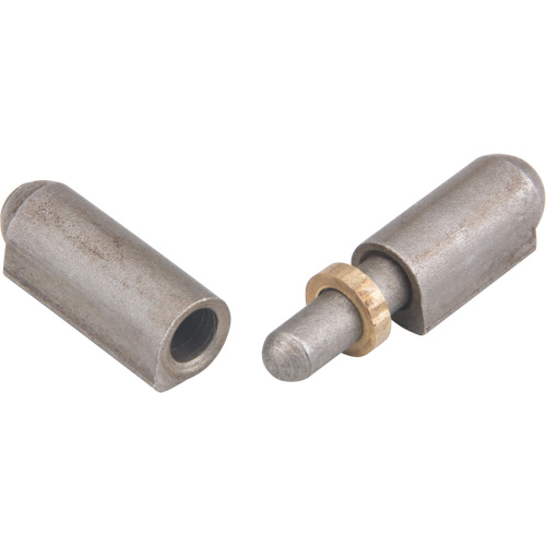 Weld-On Hinge, 0.315" Dia. x 1.575" L, Mild Steel w/Fixed Steel Pin Nuna Depot Inc.